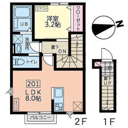 デュマンIIの物件間取画像